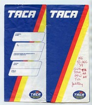  TACA International Airlines Ticket Jacket Tickets Boarding Pass Standby... - £17.08 GBP