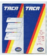  TACA International Airlines Ticket Jacket Tickets Boarding Pass Standby... - £17.05 GBP