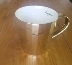 Luycho Korea Metallic Gold Panel Mirror Finish White Porcelain Coffee/Te... - $27.99