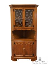 ETHAN ALLEN Heirloom Nutmeg Maple Colonial Early American Corner Cabinet... - £958.02 GBP