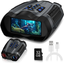 4K Binoculars with Camera, 3.5&quot; HD Display and 32GB TF Card, 9 Gear Nigh... - $174.25