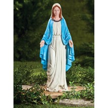 Virgin Mary Garden Statue Blessed Mother Religious Cemetery Memorial Scu... - £38.96 GBP