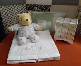 Disney Baby Classic Winnie The Pooh Blanket Album Scrapbook Plush 4pc Lot - $247.50