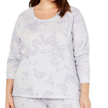 allbrand365 designer Womens Plus Size Printed Top Color Grey/Purple Size 1X - £34.10 GBP