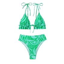 Floral Print Micro Bikinis Set Lady Spring Swimwear Halter Brazilian Sex... - $30.92