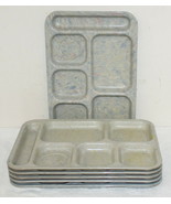6 Vintage Dallas-Ware Confetti Spatter Melmac Divided Dinner Lunch Servi... - $73.72 CAD