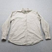 Abercrombie Fitch Shirt Mens Large Brown Button Up Long Sleeve Pocket Co... - €8,76 EUR