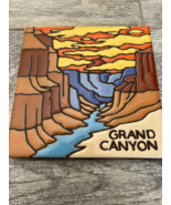 Grand Canyon Tile Trivet Earthtones 6&quot; Hand Glazed NEW 9020A Sunset Cera... - $502.20 MXN