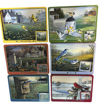 The Danbury Mint Wild Wings Set Of 6 Table Matt’s &amp; Coasters Birds Limited - £92.79 GBP