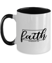 Religious Mugs Faith Ephesians 2:8 Black-2T-Mug  - £15.94 GBP