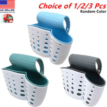 1/2/3 Pcs Silicone Sink Caddy Basket Dish Sponge, Utensils, Soap, Random Color - £5.51 GBP+