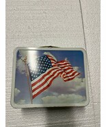 Vintage Ohio Art American Flag Metal Lunchbox - $43.45 CAD