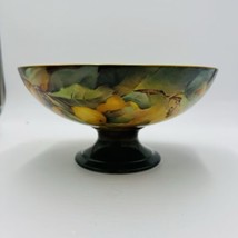 Haviland Limoges France Art Deco Hand Painted Orange Fruit Footed Bowl P... - $225.00