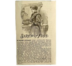 Syrup Of Figs Digestive Medicine 1894 Advertisement Victorian Laxative 9... - $14.99