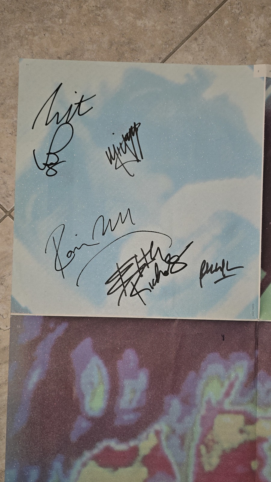 Rolling Stones signed poster Emotional Rescue 1980 5 members , Original, Vintage Item image 2