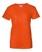 T-Shirt Color Womens Orange Gildan 5000L Blank T Shirt Plain Fitted Wome... - £15.71 GBP