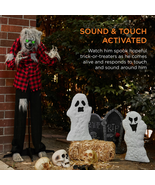 Halloween Decorations Outdoor Warewolf Animatronics Halloween Animated S... - $87.07