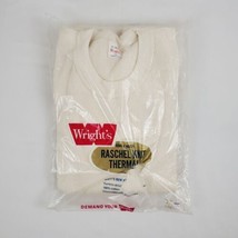 Vintage Wright&#39;s Raschel Knit Thermal Shirt Medium (38-40) Cotton New NO... - £14.05 GBP