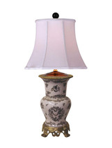 Chinoiserie Vase Porcelain Table Lamp 29&quot; - £257.19 GBP