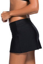 Black Skirted Swim Bikini Bottom - $198.71 MXN