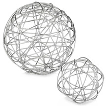 12" X 12" X 12" Silver Extra Large Wire Sphere - $2,017.69 MXN