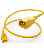 UNC Group PWRC13C1406FYLW POWER CORD C13 - C14, 18AWG, 10AMP, 250V, SVT ... - $534.42 MXN
