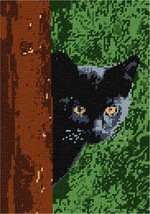 Pepita Needlepoint kit: Cat Around Tree, 7&quot; x 10&quot; - $50.00+