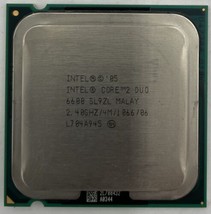 Intel Core 2 Duo E6600 2.40GHz 2-Core LGA775 Desktop CPU Processor SL9ZL - $10.87