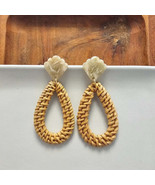 Malia Earrings - Dark Rattan - $31.75