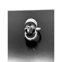 Vintage 925 Sterling Silver Black Spinel Ring Size 5.75 - $79.70
