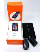 NOKIA MICROSOFT LUMIA 1520 AT&amp;T PHONE BOX, AC ADAPTER, BLACK BACK COVER ... - $757.80 MXN