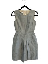 AKRIS PUNTO Womens Dress Blue Striped Fit and Flare Knee Length Sleeveless Sz 4 - £37.45 GBP