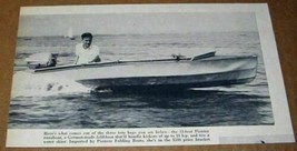 1958 Magazine Photo Pionier 13&#39; Folding Boat German Made Pioneer Co. - £5.55 GBP