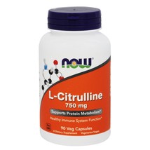 NOW Foods L-Citrulline Cardiovascular Health 750 mg., 90 Capsules - £15.29 GBP