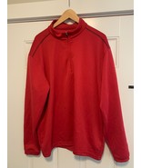 Pebble Beach Golf Men&#39;s 1/4 Zip Activewear Sweatshirt Red Size XL - £15.10 GBP