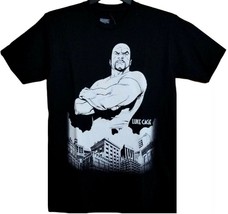 Mad Engine Marvel Luke Cage Black &amp; White Men Graphic T-Shirt (Size: 3XL)  - £11.63 GBP