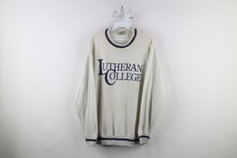 Vintage 90s Womens Large Distressed Spell Out Lutheran College Sweatshir... - £31.24 GBP