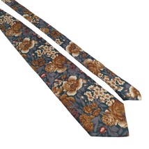 Lands End Floral Vintage Men Necktie Tie Designer Accessory Work Office Dad Gift - £22.42 GBP