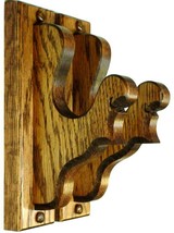 Oak Wooden Gun Rack Hangers Fancy Antique Rifle Shotgun Sword Wall Mount... - $29.95