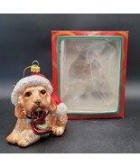 Kurt Adler 4&quot; Brown Cocker Spaniel Dog In Santa Suit Christmas Tree Orna... - $27.14 CAD