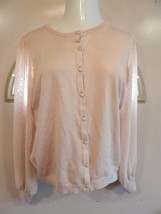 Adrianna Papell, Beautiful Blouse Sweater Color Peach Size M Cardigan - £8.13 GBP
