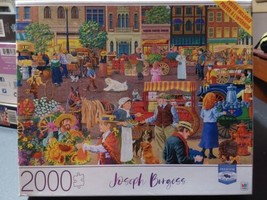 Joseph Burgess Street Vendor Morning 2000pc Puzzle Spinmaster 32x24 2020... - $23.04