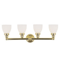 Livex 1024-02 4 Light Bath Light in Polished Brass - $373.74