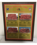 SAN FRANCISO 49ERS &quot;THE TEAM OF THE 80&#39;S&quot; WOODEN PLAQUE TEAM PHOTOS COLOR - $88.20