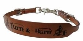 Western Horse Leather Wither Strap Turn N Burn design Holds up the Breas... - $15.90
