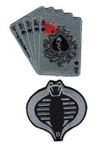 Dead Man&#39;s Hand Aces and 8&#39;s Cobra Patch Bundle 2pcs Hook Patch by Miltacusa - £9.36 GBP