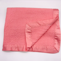 Cloud Island Baby Blanket Waffle Weave Satin Binding Coral Salmon Target - £11.79 GBP