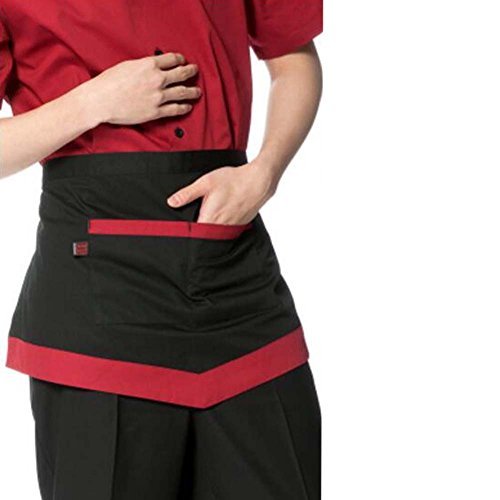 New 2 Pockets Waist Aprons Restaurant Home Bib Apron Bartender Half Aprons, B 5