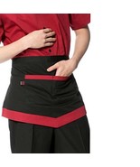 New 2 Pockets Waist Aprons Restaurant Home Bib Apron Bartender Half Apro... - £10.31 GBP