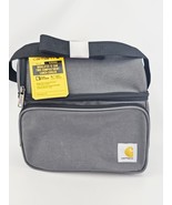 Carhartt Insulated 12 Can Two Compartment Lunch Cooler Gray Water Repellant - $44.75 CAD